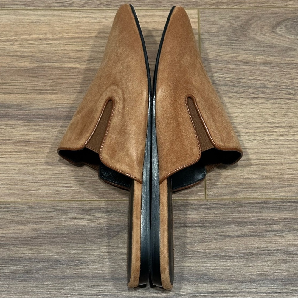 Jenni Kayne Suede Mules in Saddle Brown Size 38 / US 8 - Picture 7 of 13